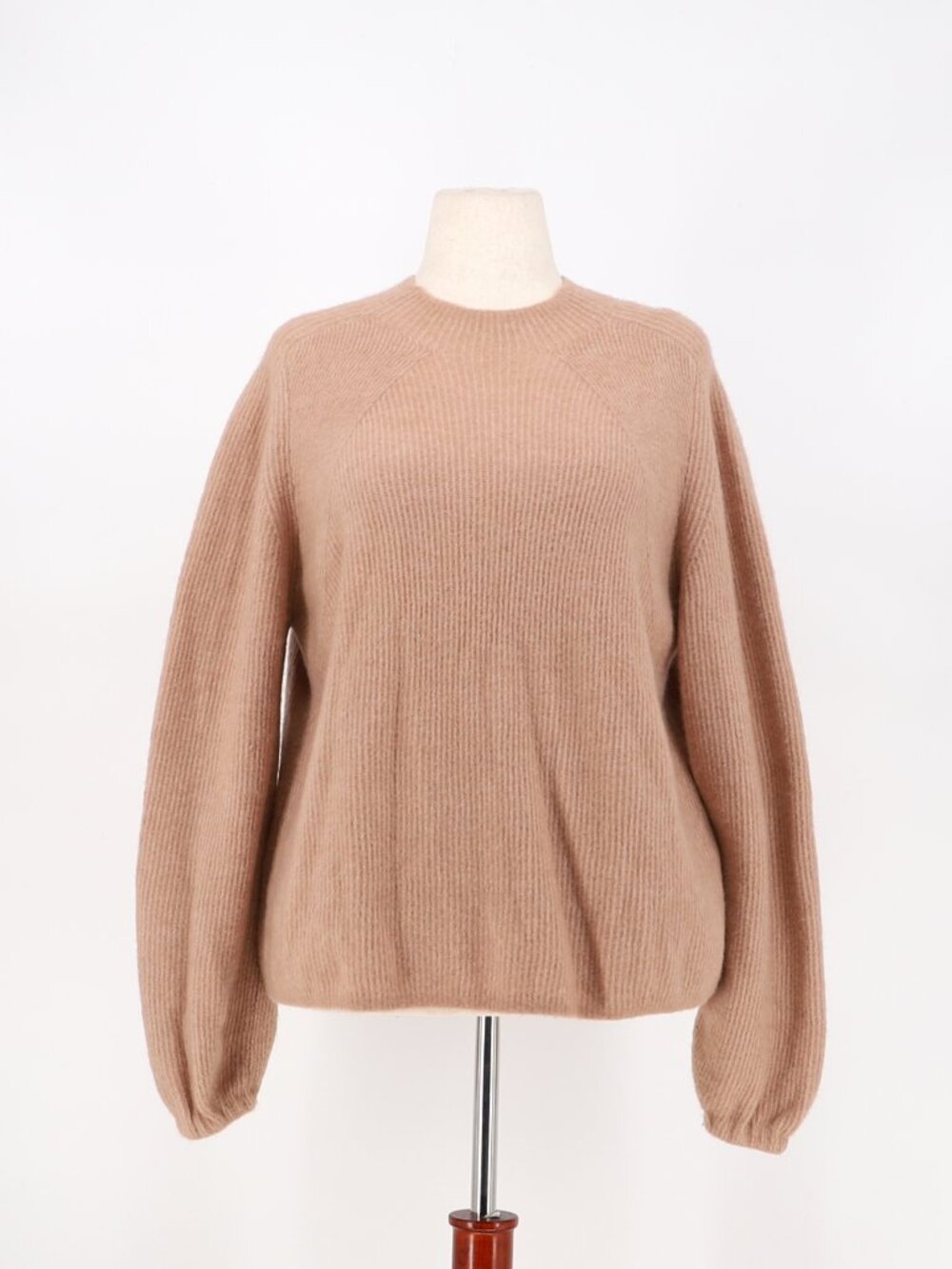 BANANA REPUBLIC Soft Ribbed Textured Wool Blend Sweater Blush Pink Size XL Tall